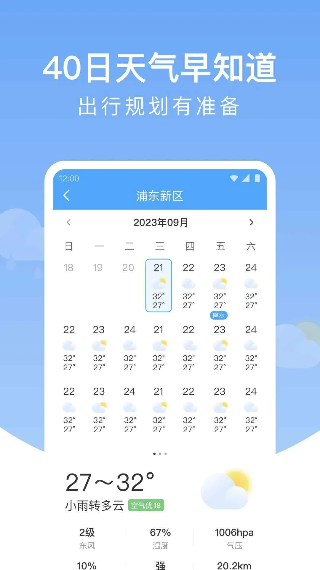 雨润天气预报app v1.9.7 安卓版